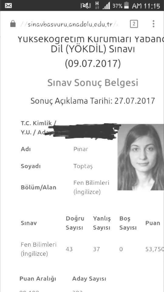 Pınar Toptaş YÖKDİL 2017
